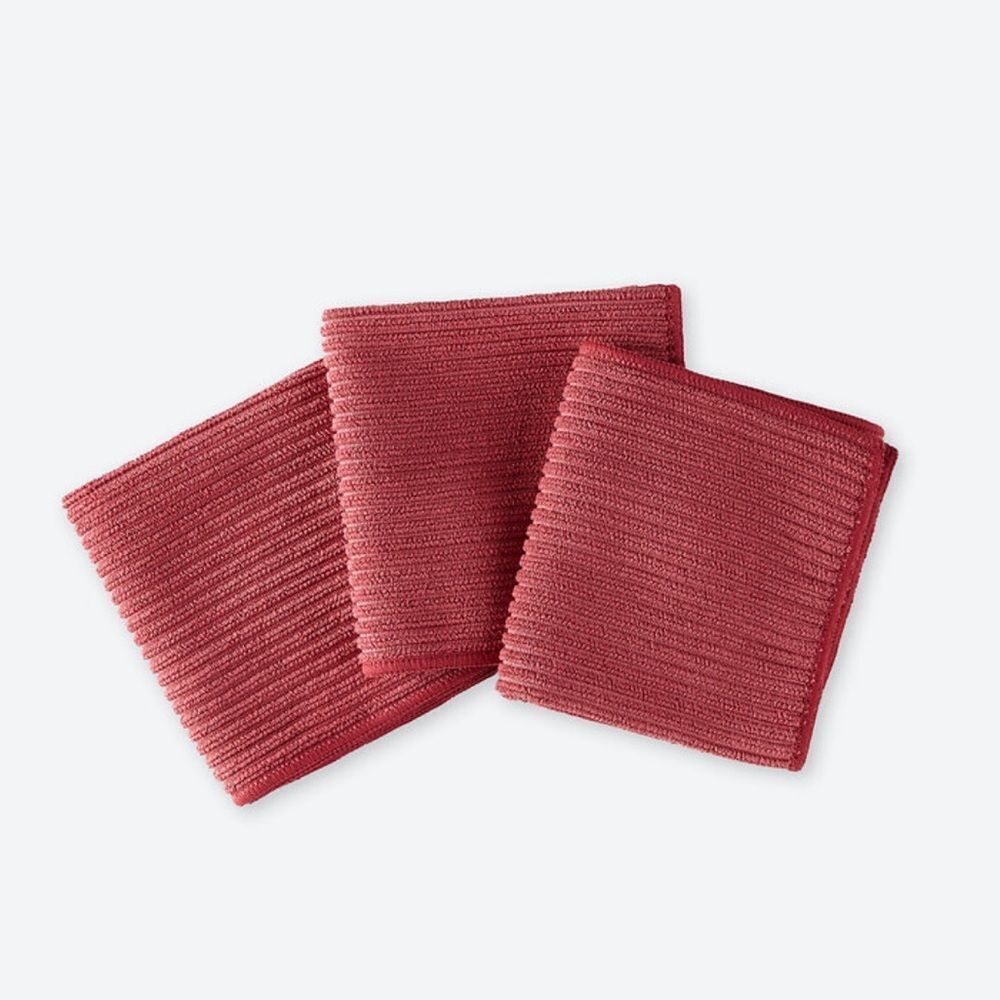Norwex Kitchen Cloth Trio Set of 3 Pomegranate NWT